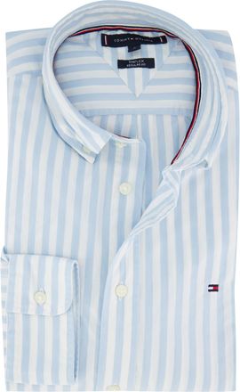 Tommy Hilfiger katoenen Tommy Hilfiger overhemd lichtblauw gestreept