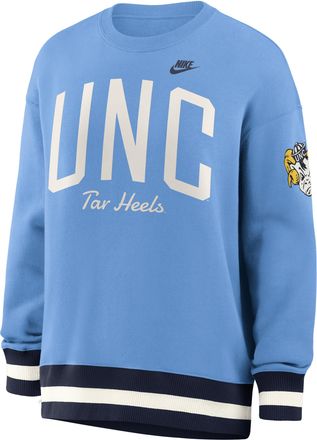 Nike North Carolina Legacy Nike Womens College Pullover Crew in Blue | 040H0IFKNCV-V89