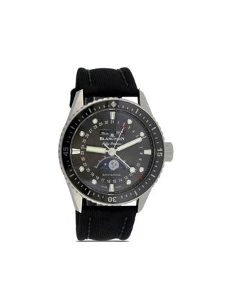 Blancpain 2022 pre-owned Fifty Fathoms Bathyscaphe Armbanduhr 43mm - Schwarz