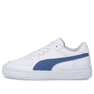 Puma Ca Pro Denim Casual Skateboarding Shoes Unisex White Blue 385690-01