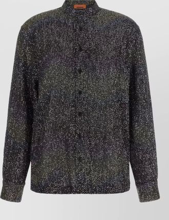 Missoni sequin embellished zigzag shirt