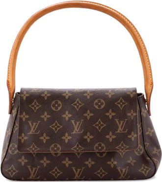 Louis Vuitton Looping Monogram canvas mini-tas - Bruin