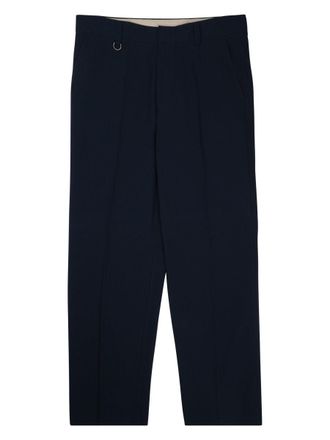 Paolo Pecora Tailored Blue Trousers with Clean Lines and Comfortable Stretch