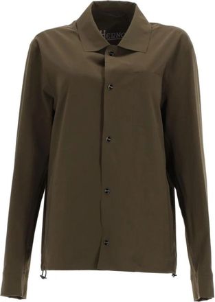 Herno Essence Shacket - Heren - Casual Overhemden - Groen - M - Overhemden