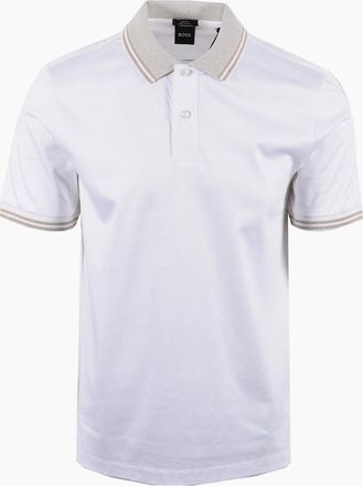 HUGO BOSS Mens Boss Black H PHILLIPSON 238 POLO WHITE - Size: 40