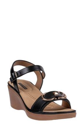 Good Choice Shoes Nava Wedge Sandal in Black at Nordstrom Rack, Size 6.5