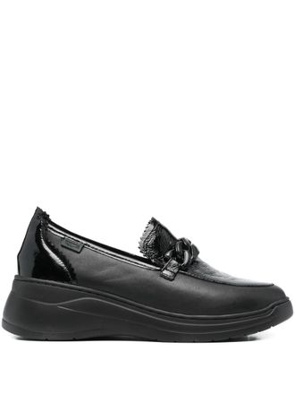Melluso chain-embellishment loafers - Black