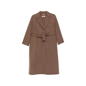 Max Mara Esturia Belted Notch-lapels Coat