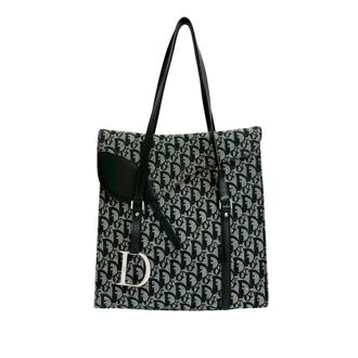 Dior Pre-owned Dior Diorissimo Trotter Canvas Saddle Tote 5TC2RBSAYJ81O5B5