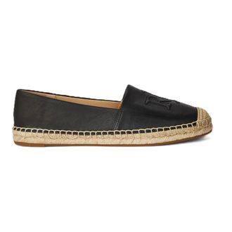 Ralph Lauren Cameryn Lg 2-Flat - Dames - Espadrilles - Zwart - 37 EU - Katoen - Schoenen