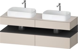 Duravit Qatego Consola Mueble Bajo Lavabo, 2 Extensiones, 2 - Duravit