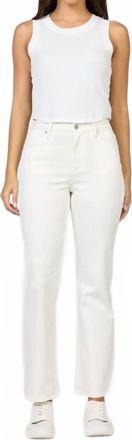 Dear John Denim Anika Straight Leg Jeans In White