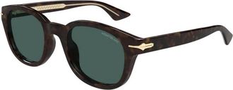 Montblanc Pantos Zonnebril - Heren - Zonnebrillen - Bruin - 51 MM - Nylon - Accessoires