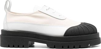 Plan C canvas lace-up shoes - women - Leather - 40 - Neutrals