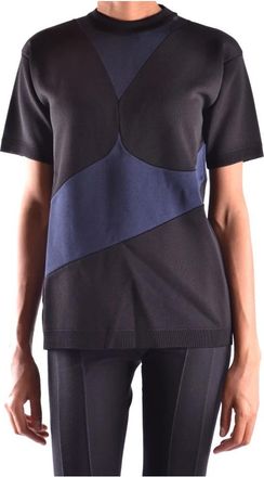 Prada Gestreept T-shirt - Dames - T-shirts - Zwart - S - Katoen - Tops