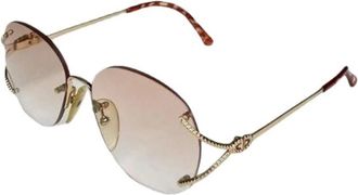 Dior Pre-owned Metalen Zonnebril - Dames - Vintage Accessoires - Roze - ONE Size - Vintage
