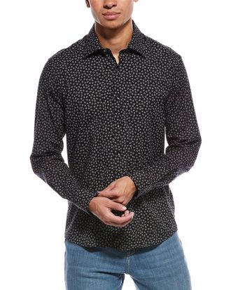 Stone Rose Stretch Print Shirt