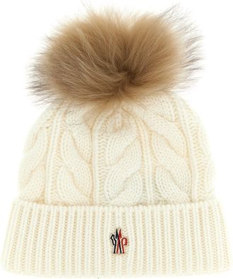 Moncler Pompon Braided Cap
