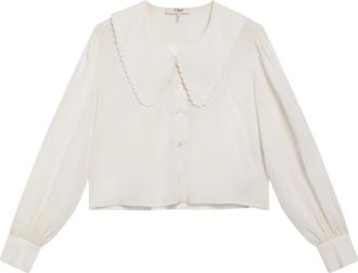 Chlo&eacute; Mujer, Blusas y Camisas, Beige, Talla: S