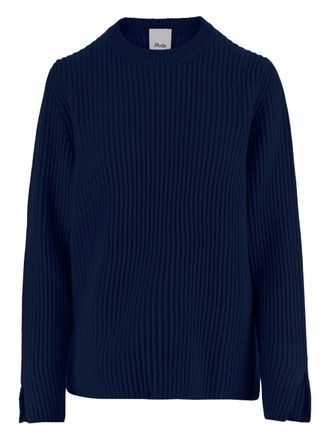 Allude Geribbelde sweater - Blauw