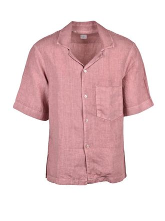 Eleventy Brown Men Linen Shirt