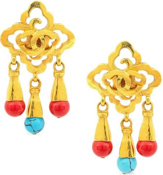 Chanel Orecchini a clip CC 1997 - Oro