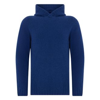 Fedeli Hoodies & sweatvesten, Heren, Blauw, L, Wol, Hooded Sweater