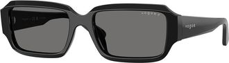 Vogue Eyewear VO5693SU Polarized W44/81 Womens Sunglasses Black Size 54