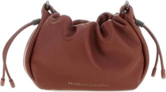 Brunello Cucinelli Mini Mellow Bucket Bag - - Bags - Donna - Marrone - ONE SIZE