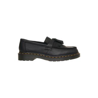 Dr. Martens Loafers, female, Black, 8 UK, Black Leather Fringed Loafers