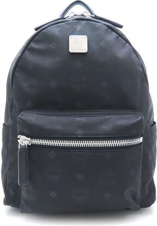 MCM Mcm Black Nylon Leather Backpack (Pre-Owned)