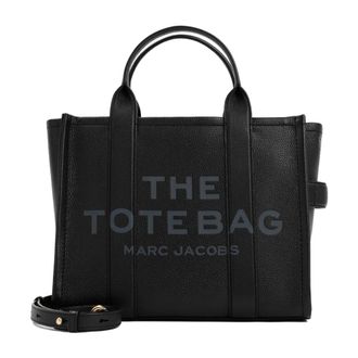 Marc Jacobs Tote Bags, female, Black, Size: ONE SIZE The Leather Medium Tote Bag