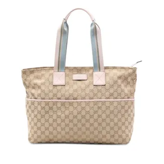 Gucci Pre-owned Gucci GG Canvas Web Tote Ladies 038HN42T71VG7OZ7
