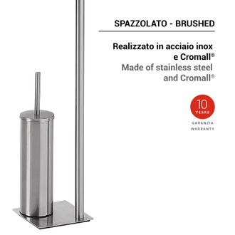 Gedy Gedy - Tr323800000 Trilly Toallero Y Columna De Pie Cepillado - Ref: Tr323800000