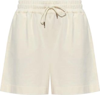 Moncler Korte Broeken, Dames, Beige, M, Katoen, Short Shorts