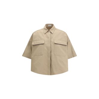 Brunello Cucinelli Zijde Lange Mouwen Knoopshirt