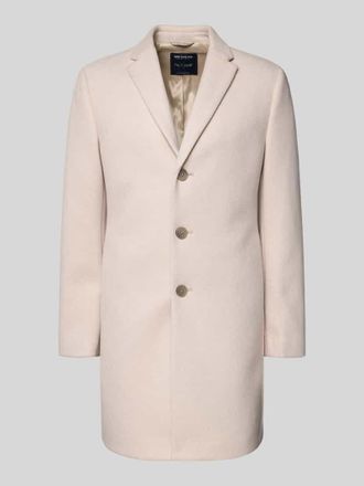 Mc Neal Regular Fit Wollmantel mit Reverskragen in Beige, Gr&ouml;&szlig;e XXXL