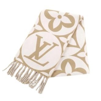 Louis Vuitton Pre-owned Stola - Dames - Pre-owned - Beige - Maat: ONE Size Wol