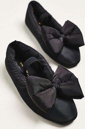 Intentionally blank Puffy Bow Ballet Flats