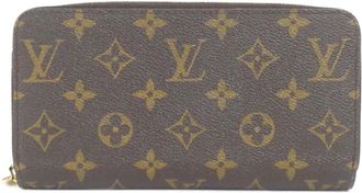 Louis Vuitton Brown Coated Canvas Long Wallet (Bi-Fold) (Pre-Owned)