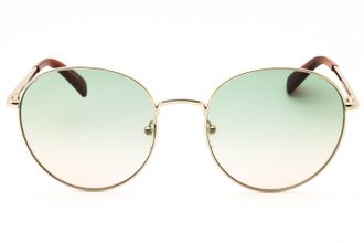 Longchamp LO101SN Round Metal Frame Sunglasses - Gold