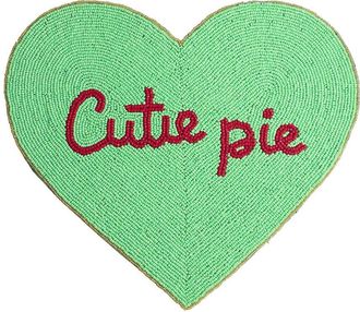 Tiramisu Cutie Pie Beaded Heart Placemat