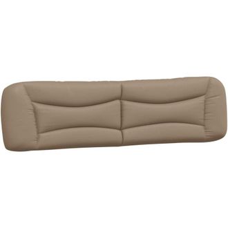 vidaXL Cuscino Testiera Cappuccino 200 cm in Similpelle - Vidaxl