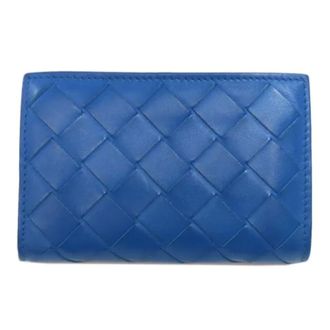 Bottega Veneta Pre-owned Wallets, female, Blue, Size: ONE SIZE Pre-owned Leather wallets