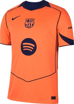 Nike Frenkie de Jong Barcelona 2025/26 Stadium Third Nike Mens Dri-FIT Soccer Jersey in Orange | NN203354267-FCB