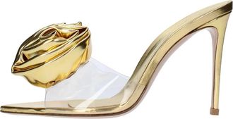 Le Silla Rose Sandal - Dames - Muiltjes - Geel - 40 EU - Leer - Schoenen