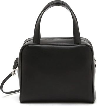 Generic Leather Handbag for Women - Elegant Top Handle Tote Bag with removable shoulder strap (Black, Brown) - 18x10x16cm