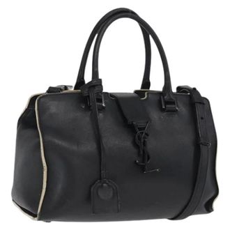 Saint Laurent Pre-owned Handbag - Dames - Pre-owned - Zwart - Maat: ONE Size Leer