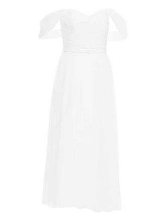 Ana Radu off-shoulder midi dress - White
