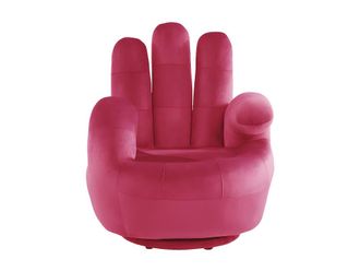 VENTE-UNIQUE.COM Sill&oacute;n cl&aacute;sico tela fucsia